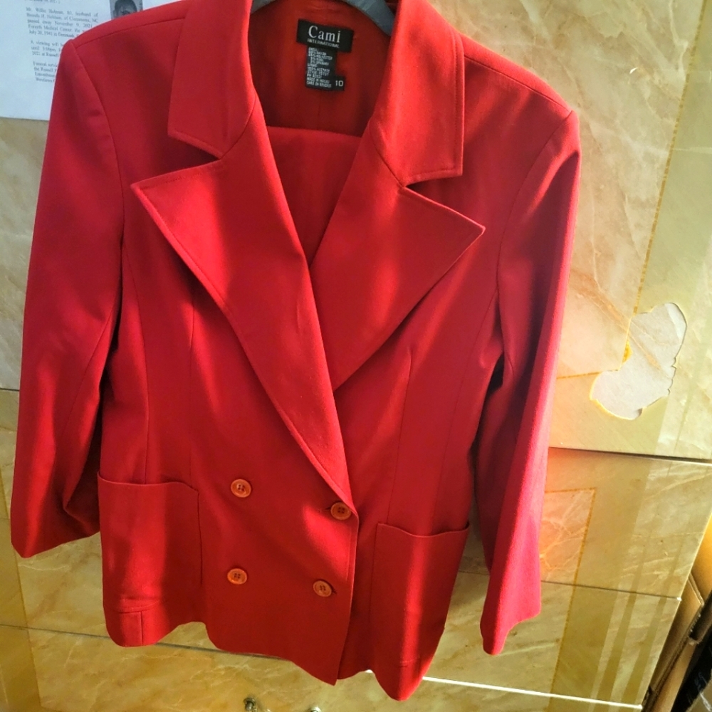 Red suit